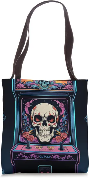 Old School Arcade Gaming Nostalgia Joystick Gamer 80s 90's Tote Bag