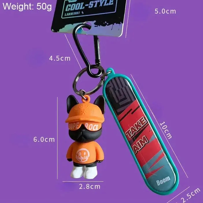 Ollie Bear Skater Buddy Keychain