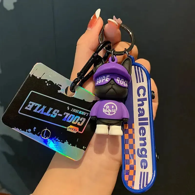 Ollie Bear Skater Buddy Keychain