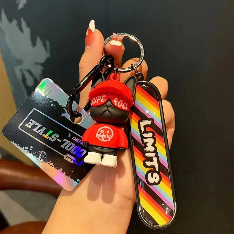 Ollie Bear Skater Buddy Keychain