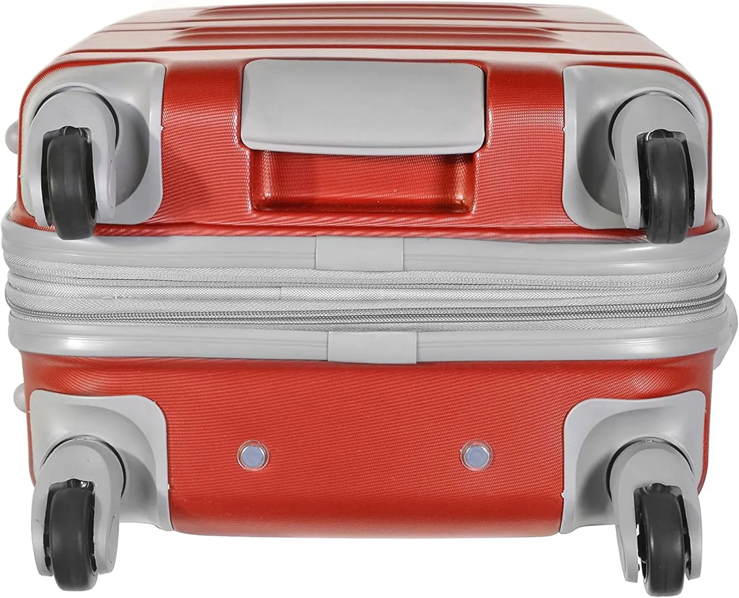 Olympia Denmark 21 Inch Expandable Carry On 4 Wheel Spinner Multiple Grip Luggage Suitcase with Aluminum Locking System and Interior Divider, Wine