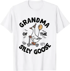 One Silly Goose Grandma 1st First Birthday Family Matching T-Shirt