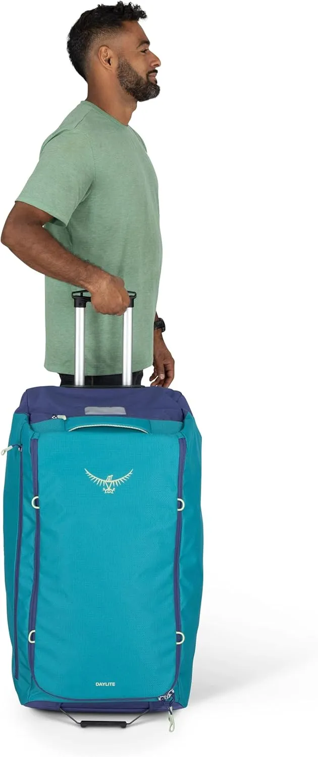 Osprey Daylite 115L Wheeled Duffel Bag, Blue Spikemoss/Alkaline