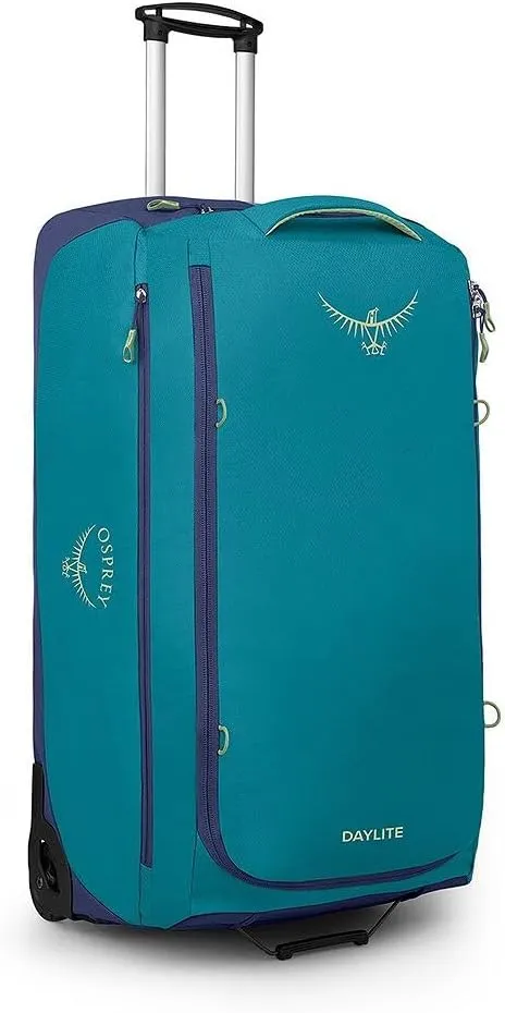 Osprey Daylite 115L Wheeled Duffel Bag, Blue Spikemoss/Alkaline