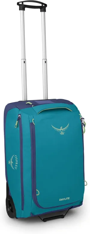 Osprey Daylite 40L Carry-On Wheeled Duffel, Blue Spikemoss/Alkaline