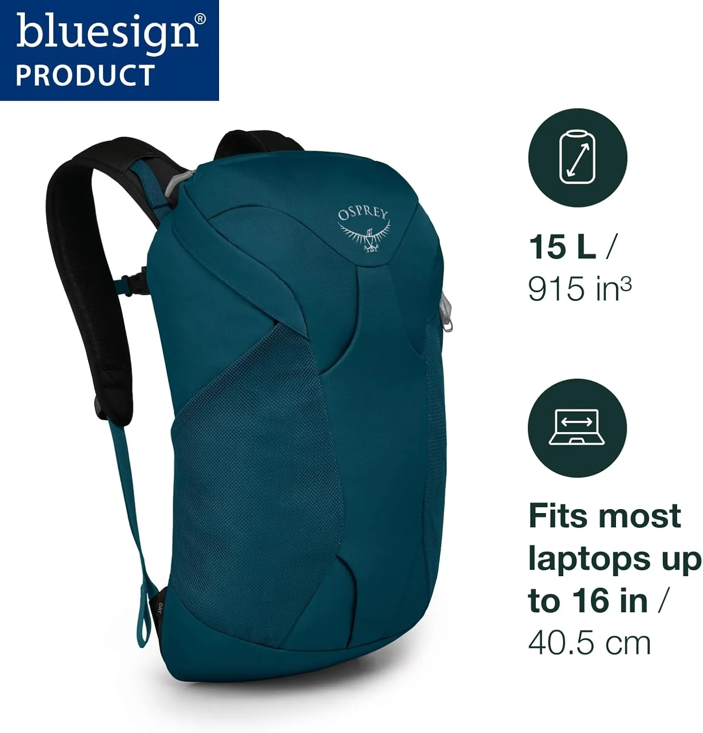 Osprey Farpoint Fairview Unisex Travel Daypack, Gopher Green