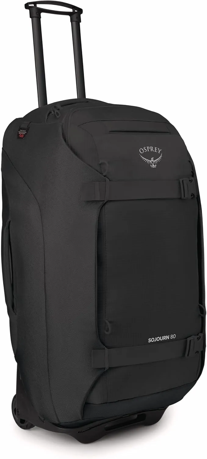 Osprey Sojourn 28"/80L Wheeled Travel Backpack with Harness, Black