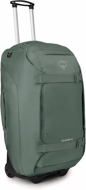 Osprey Sojourn 28"/80L Wheeled Travel Backpack with Harness, Koseret Green