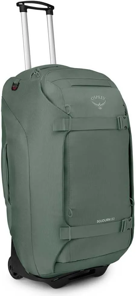 Osprey Sojourn 28"/80L Wheeled Travel Backpack with Harness, Koseret Green