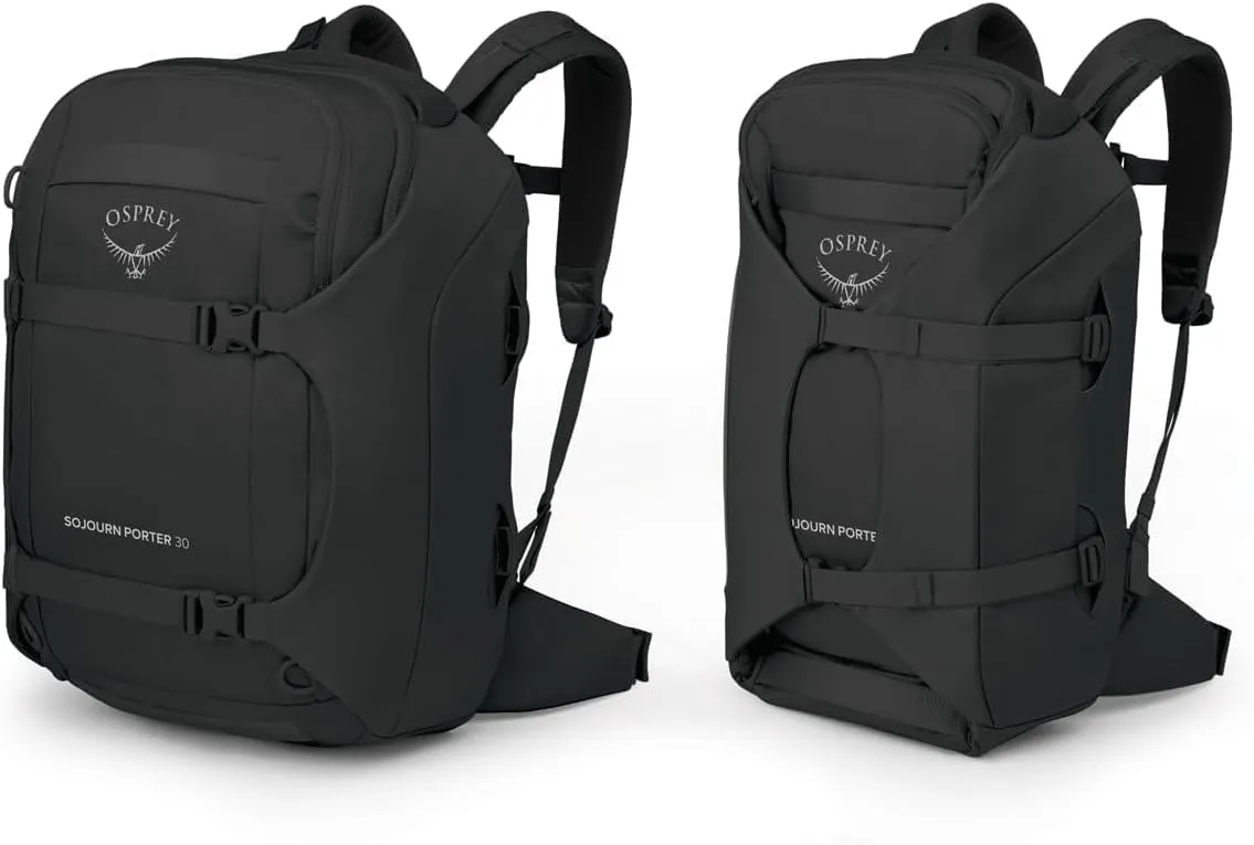 Osprey Sojourn Porter 30L Travel Backpack, Black