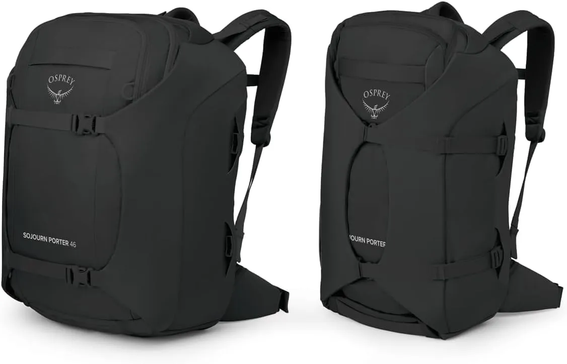 Osprey Sojourn Porter 46L Travel Backpack, Black