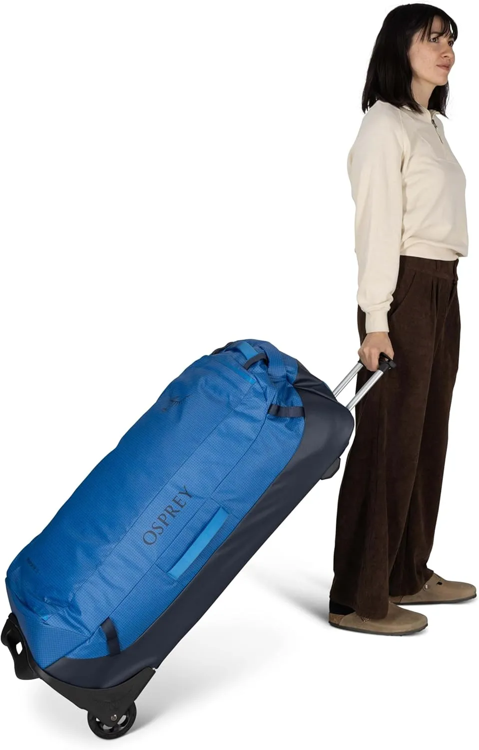 Osprey Transporter 120L Wheeled Travel Duffel Bag, Blue Flame/Nocturnal Blue