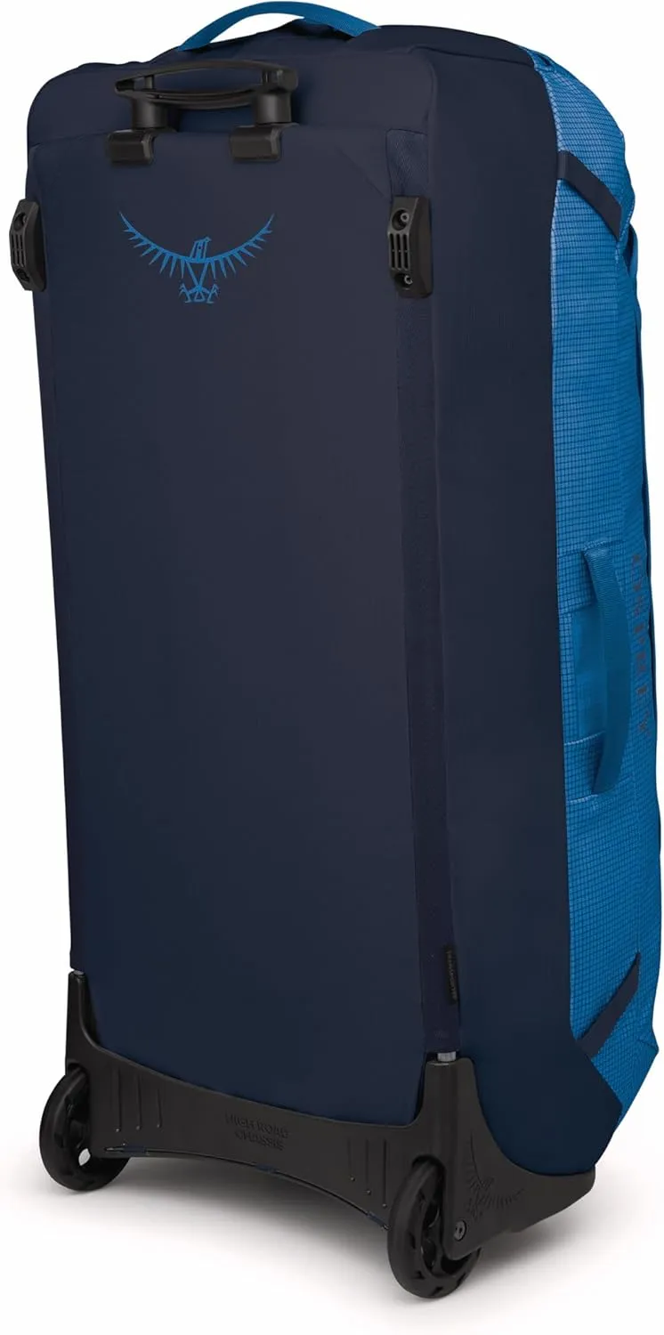 Osprey Transporter 120L Wheeled Travel Duffel Bag, Blue Flame/Nocturnal Blue