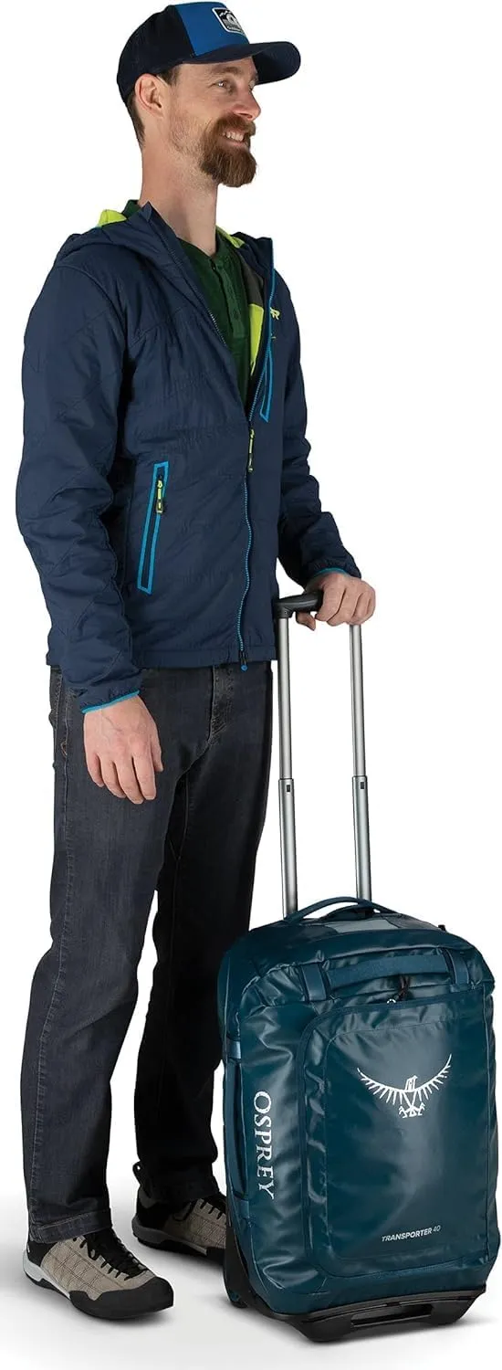 Osprey Transporter 40L Wheeled Travel Duffel Bag, Black