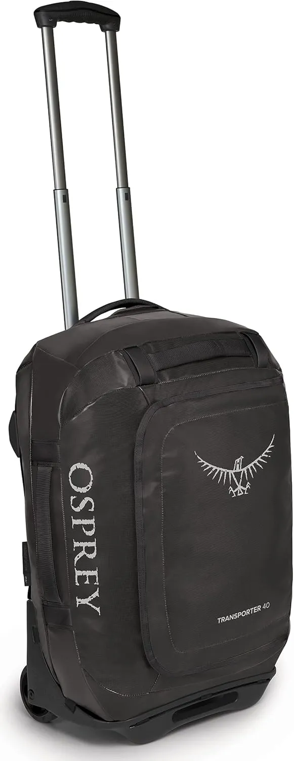 Osprey Transporter 40L Wheeled Travel Duffel Bag, Black