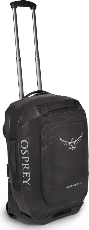 Osprey Transporter 40L Wheeled Travel Duffel Bag, Black