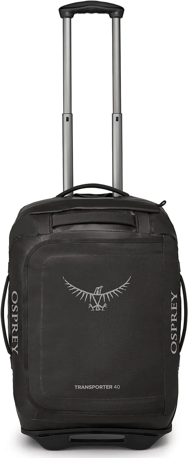 Osprey Transporter 40L Wheeled Travel Duffel Bag, Black