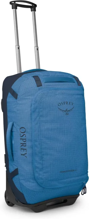 Osprey Transporter 60L Wheeled Travel Duffel Bag, Blue Flame/Nocturnal Blue
