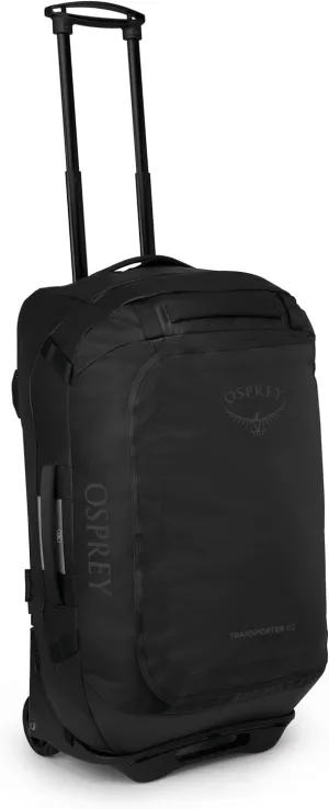 Osprey Transporter 60L Wheeled Travel Duffel Bag, Raven Black