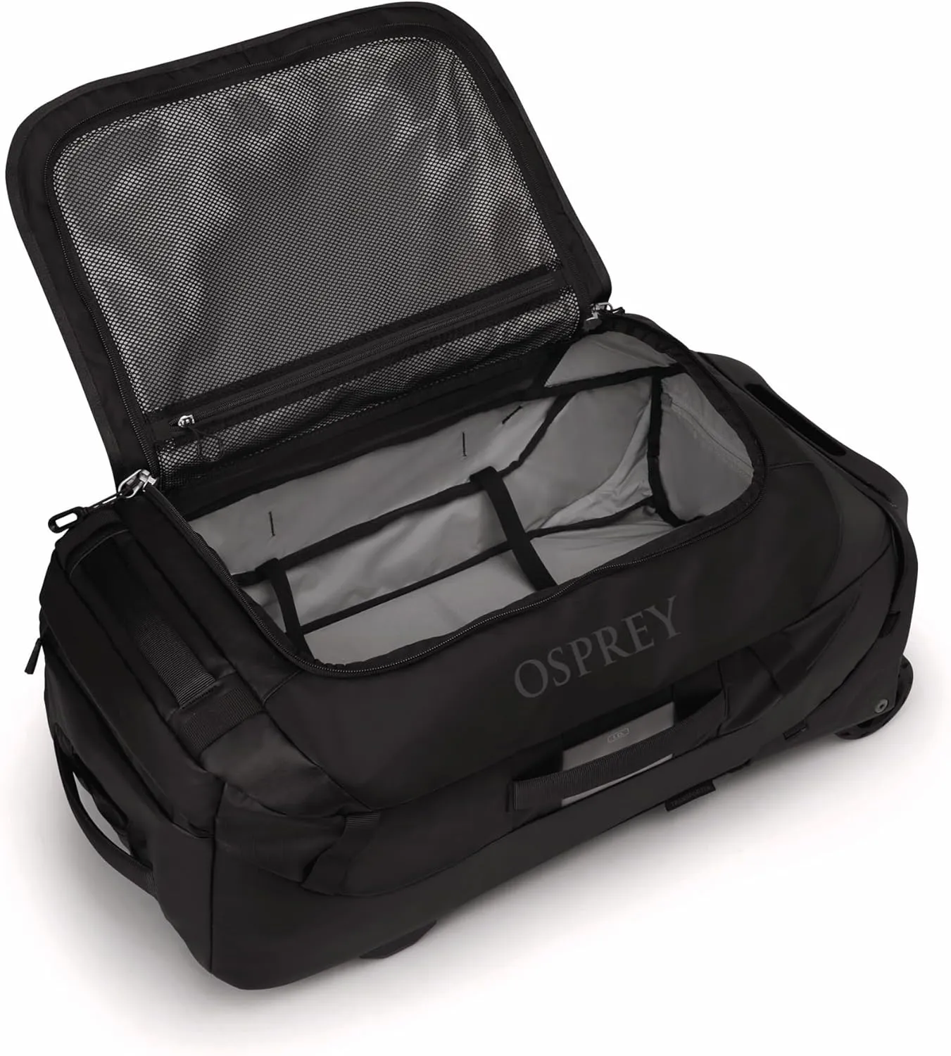 Osprey Transporter 60L Wheeled Travel Duffel Bag, Raven Black