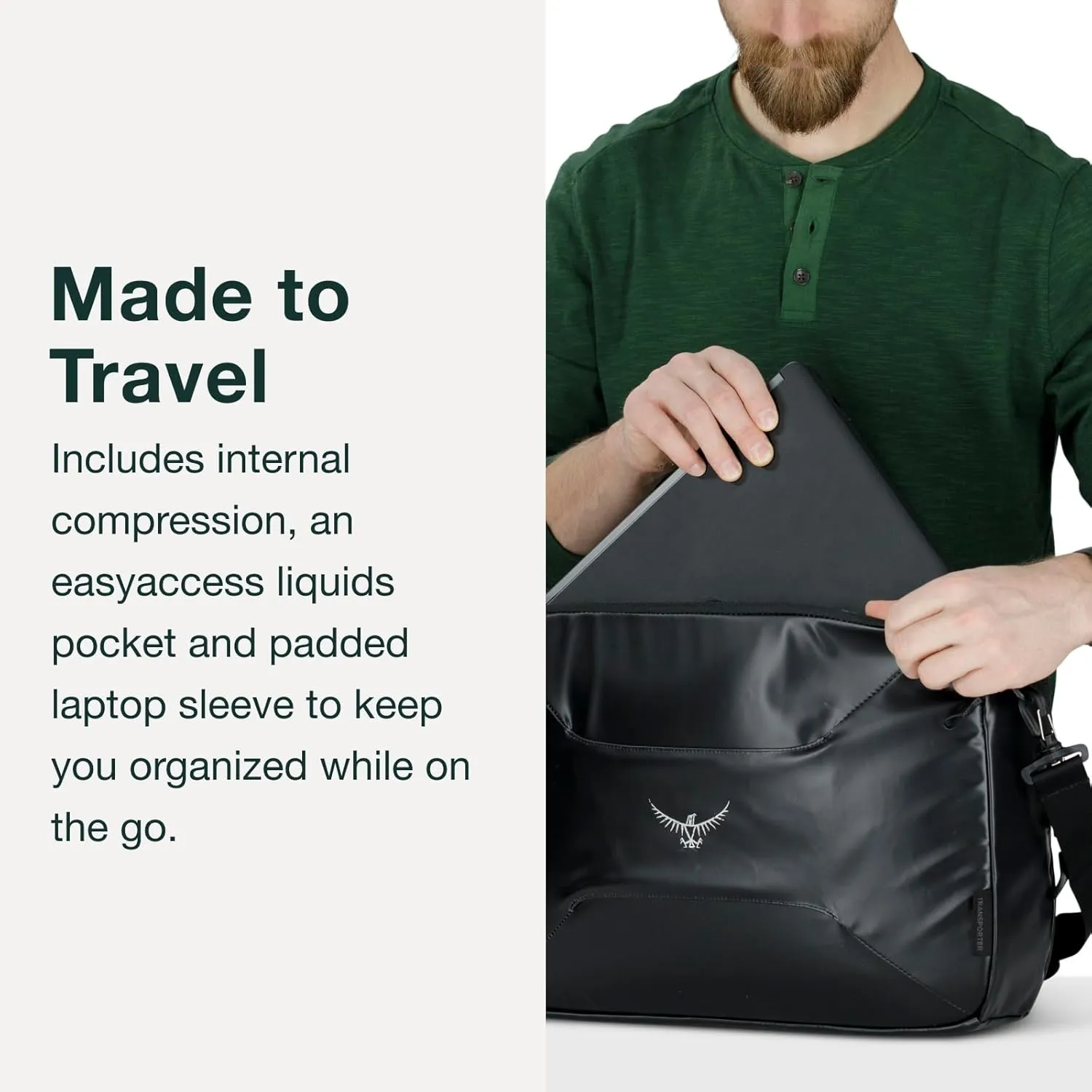 Osprey Transporter Boarding Bag, Black