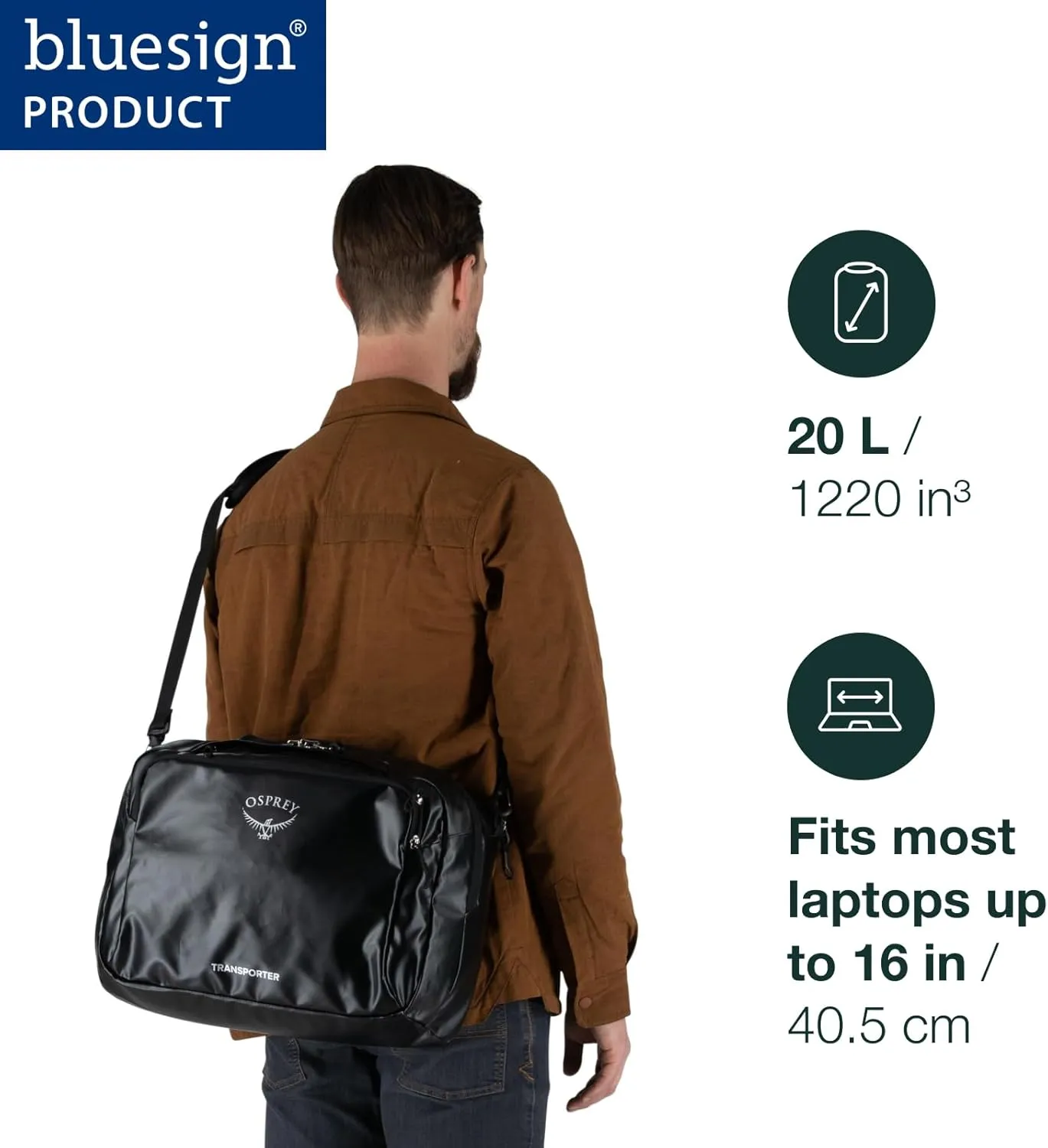 Osprey Transporter Boarding Bag, Black
