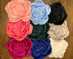 Oversized Large Corsage Flower, 9 colours, 11” Wide, 27cm, Pin on Corsage, Bridal, Clothing, Dress, Hat, Accessory, FAN Design