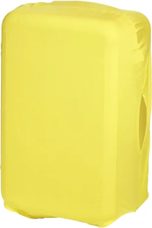 PATIKIL Elastic Silk Travel Luggage Cover, Washable Protective Suitcase Protector Bag Yellow for 24 Inch Wheeled Suitcase