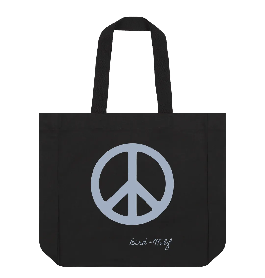 Peace Sign Everything Bag (Grey)