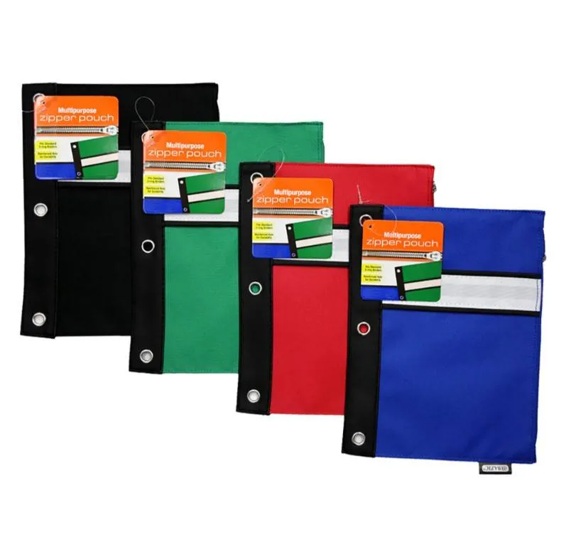 Pencil Pouch 3-Ring ||| 144 PACKS | $1.38 PER PACK ||