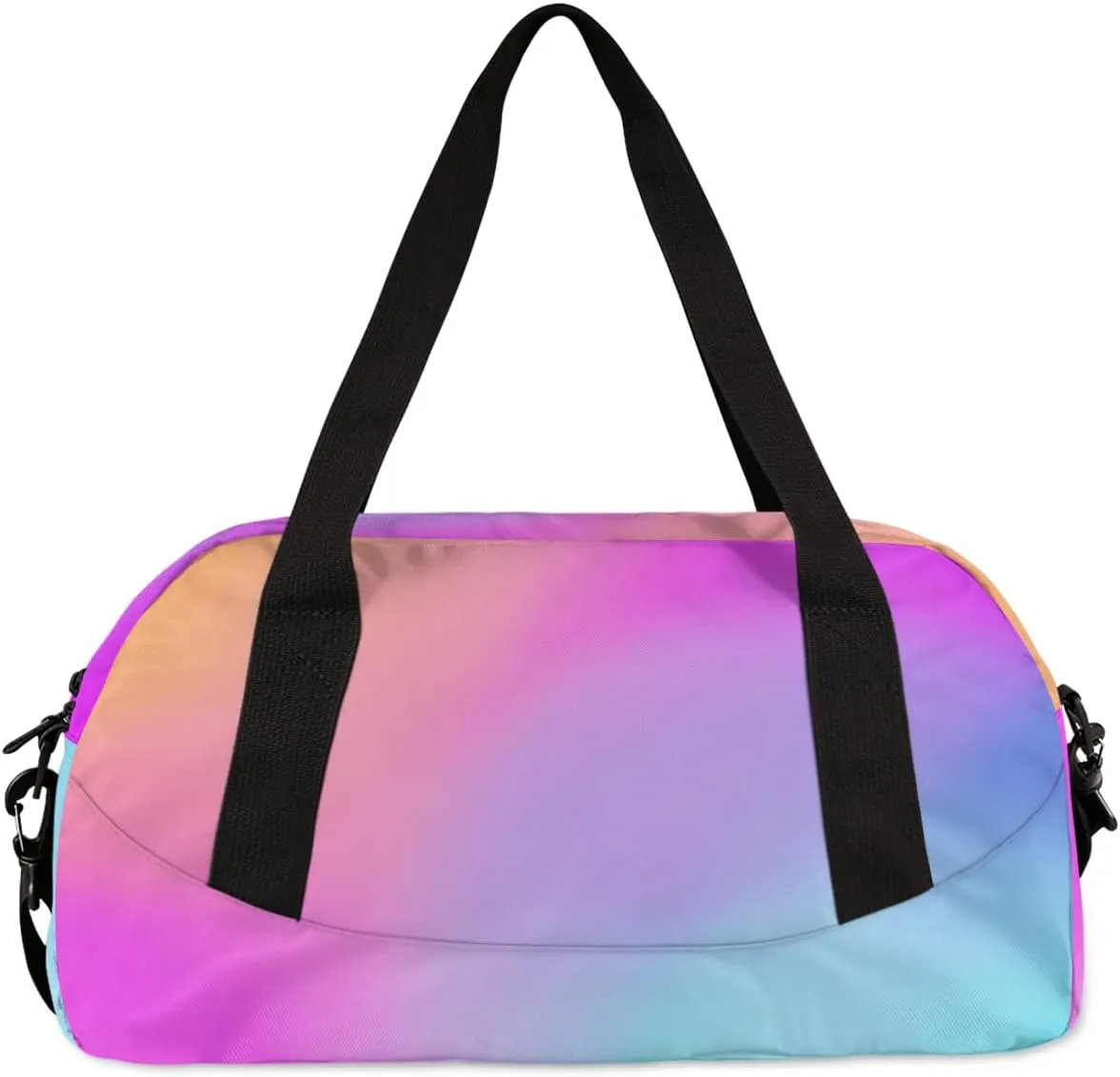 Personalized Martial Arts Bag with Name Custom Sport Duffle Bag for Kids Girls and Boys Overnight Sleepover Bag Travel Bag Weekender Bags for Gym Gymnastics Gift Pink Gradient Martial Arts