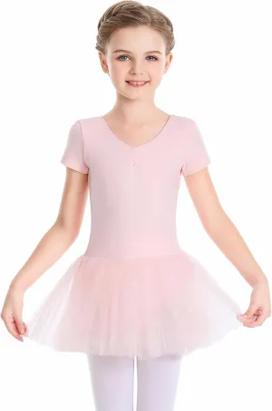 Phoeswan Ballet Leotards for Girls, Girls Dance Outfit with Skirt, Ballerina Ballet Dress for Toddler Girls/Junior