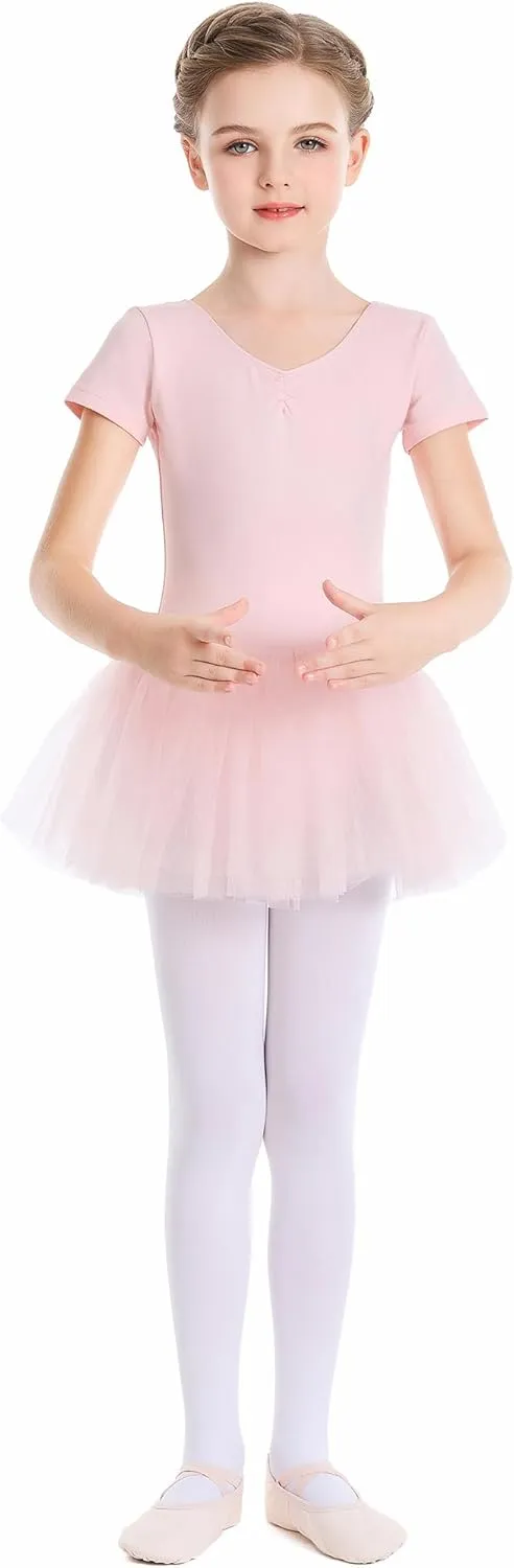Phoeswan Ballet Leotards for Girls, Girls Dance Outfit with Skirt, Ballerina Ballet Dress for Toddler Girls/Junior