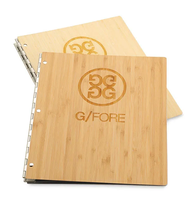 Pina Zangaro Bamboo 11"x17" Landscape Screwpost Portfolio Book - Natural