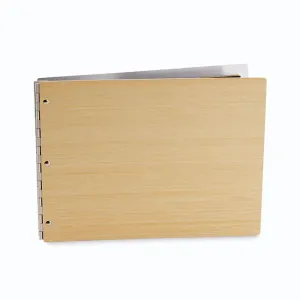 Pina Zangaro Bamboo 11"x17" Landscape Screwpost Portfolio Book - Natural