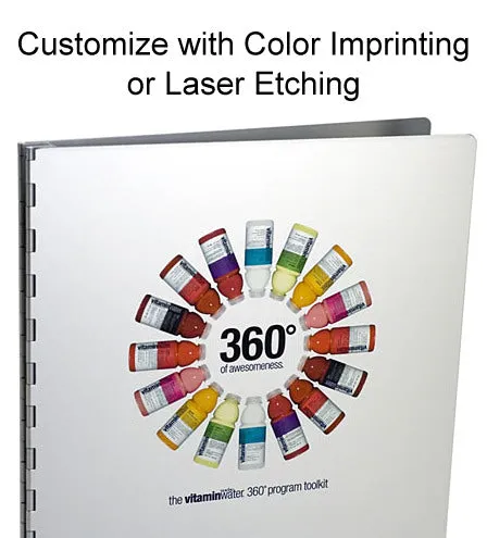 Pina Zangaro Machina 11"x14" Portrait Aluminum Screwpost Presentation Book   20 Archival Sheet Protectors