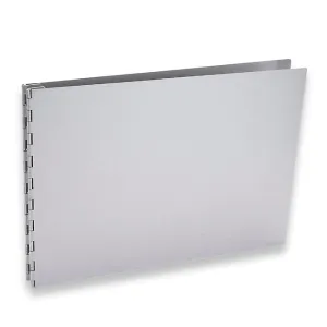 Pina Zangaro Machina 8.5"x11" Landscape Aluminum Screw Post Portfolio Book   20 Archival Sheet Protectors