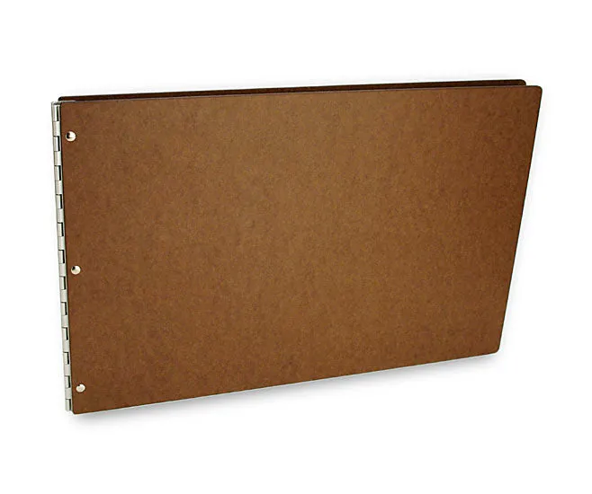 Pina Zangaro Tera 11"x17" Landscape Hardboard Screwpost Portfolio Book   20 Archival Sheet Protectors