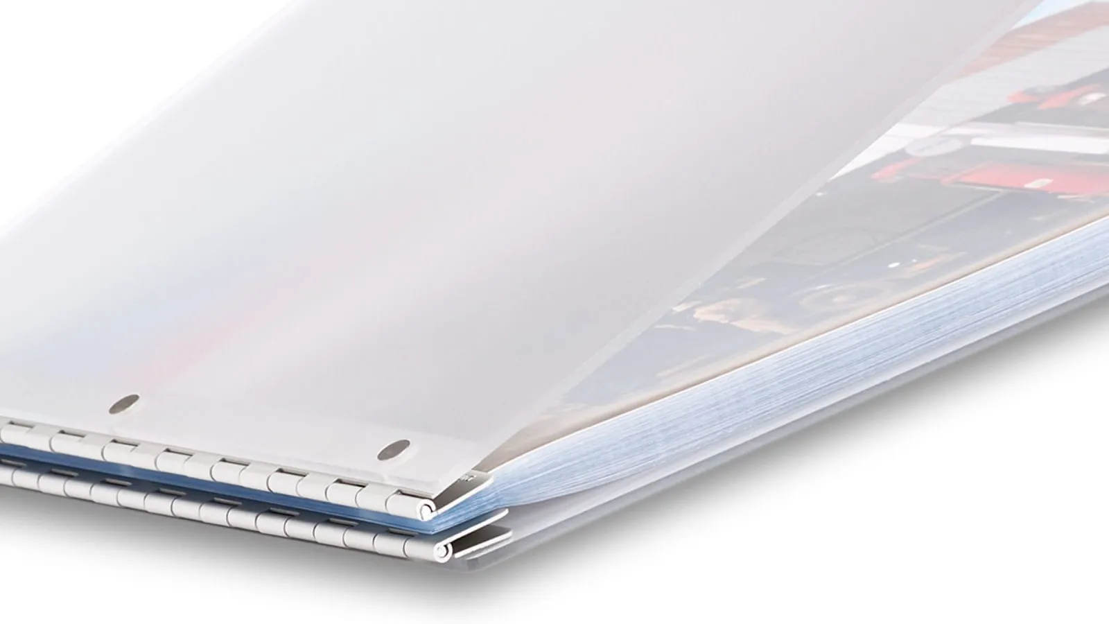 Pina Zangaro Vista Mist (Translucent) 11"x14" Landscape Acrylic Screwpost Portfolio Book  20 Archival Sheet Protectors