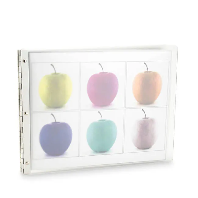 Pina Zangaro Vista Mist (Translucent) 11"x14" Landscape Acrylic Screwpost Portfolio Book  20 Archival Sheet Protectors