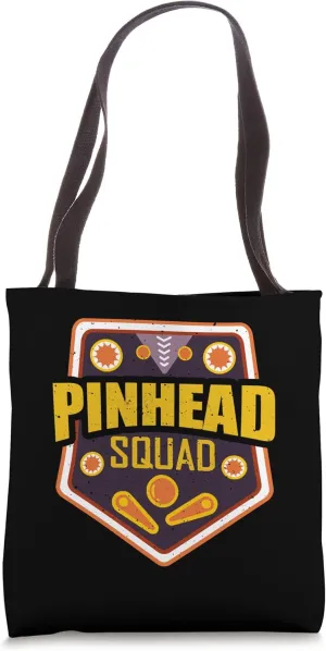 Pinhead Squad Retro Flipper Machine Arcade Game Tote Bag