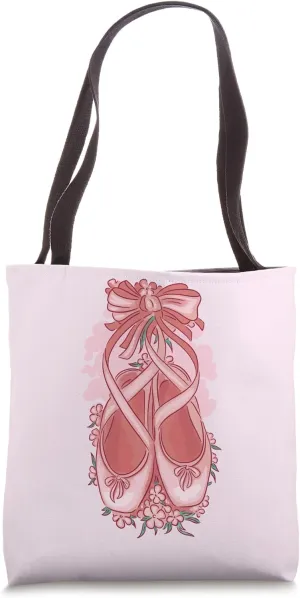 Pink Ballet Shoes Tote Bag
