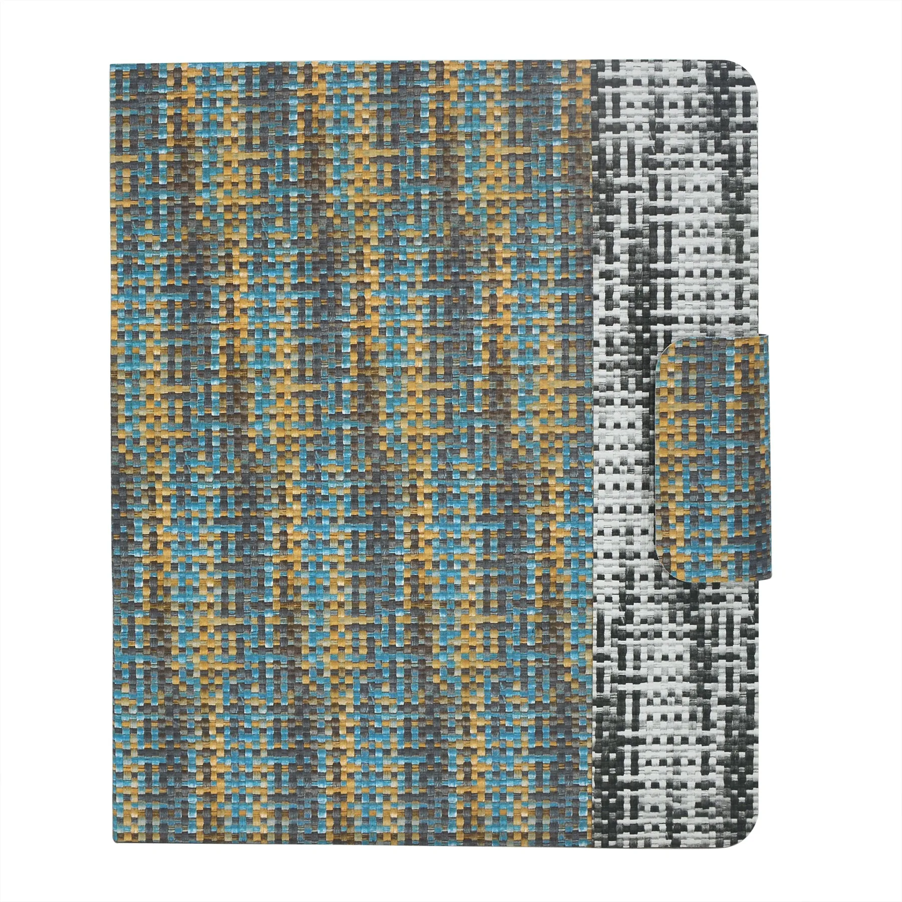 Pixel Style Portfolio Whiteboard Padfolio with Expanded Document Bag, 4-Ring Binder Business Organizer Portfolio Case