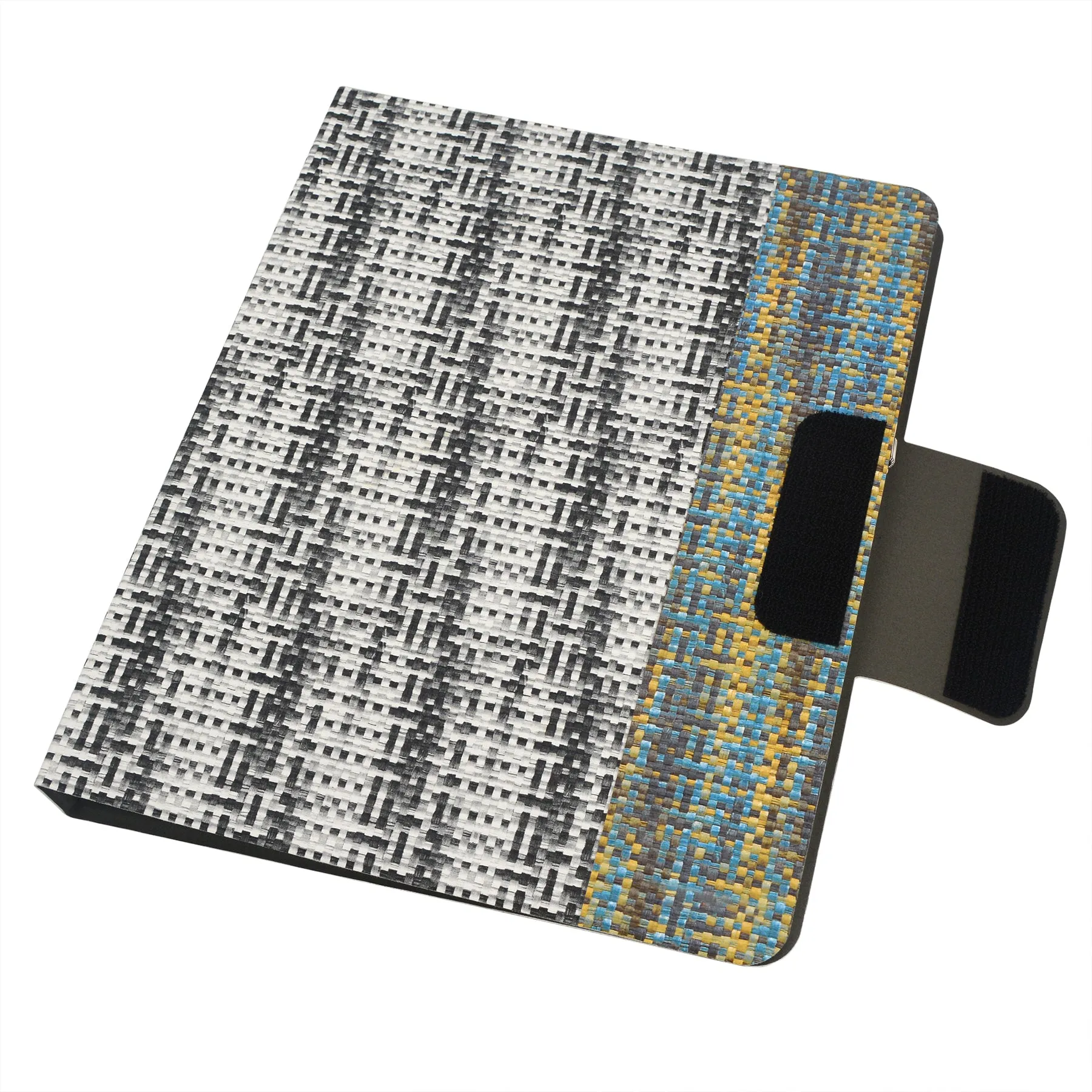 Pixel Style Portfolio Whiteboard Padfolio with Expanded Document Bag, 4-Ring Binder Business Organizer Portfolio Case