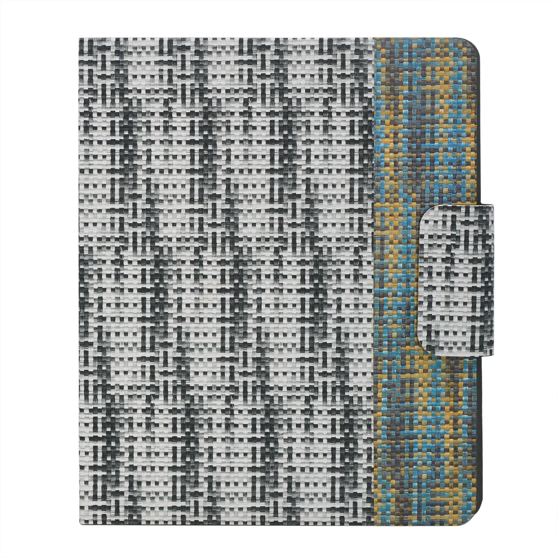 Pixel Style Portfolio Whiteboard Padfolio with Expanded Document Bag, 4-Ring Binder Business Organizer Portfolio Case