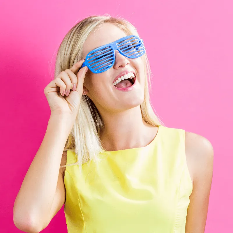 Plastic Shutter Shade Glasses (12/package) 65¢ each