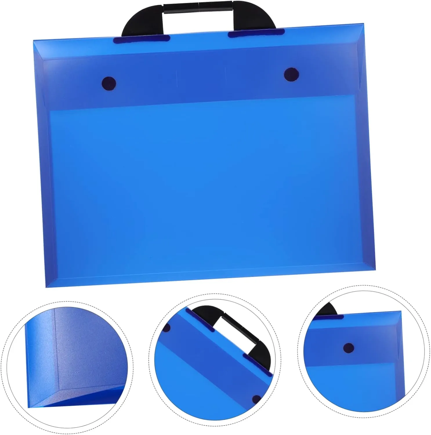 Portable Art Portfolio Bag Durable Artwork Storage with Handle for Art Students Files and Documents Organization