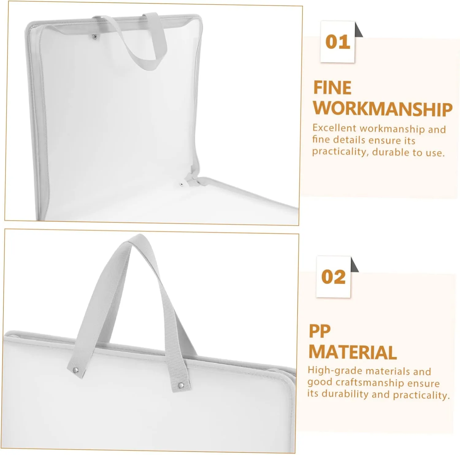 Portable Art Portfolio Bag Exam Paper Pouch for Students Lightweight Handheld Drawing File Organizer Multipurpose Design for Art Supplies Durable and Easy to Carry