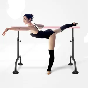 Portable Ballet Barre Bar, Adjustable 80-115cm Dance Stretching Bar, Non-Slip Rubber Base, Steel Construction, Home Dance Studio