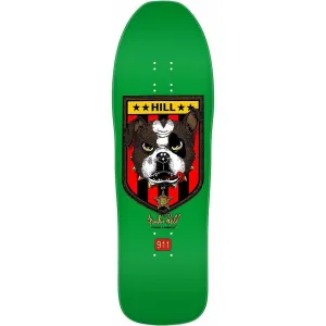 Powell Peralta Frankie Hill Bulldog Green Skateboard Deck  10" W x 31.5" L